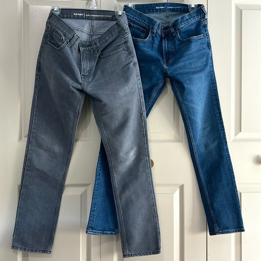 Two pairs of men’s Old Navy jeans - slim 29x30